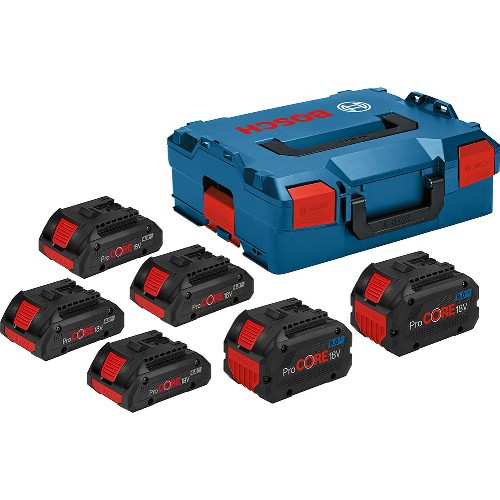 Batteripaket BOSCH 6x 18 V 4,0/8,0 Ah Li-Ion