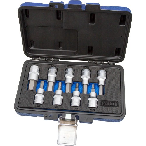 Insexhylssats 1/2" mm BONDTOOLS BT1209IN