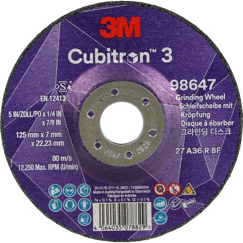 Navrondell 3M Cubitron 3 Stål/Rostfritt