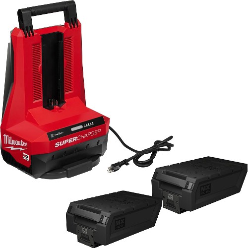 Laddare- och batteripaket MILWAUKEE 2x72 V 12,0 Ah MX Fuel RedLithium-Ion Forge Laddare- och batteripaket MILWAUKEE 2x72 V 12,0 Ah MX Fuel RedLithium-Ion Forge