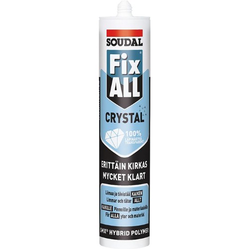 Lim- och tätningsmassa SOUDAL Fix ALL Crystal