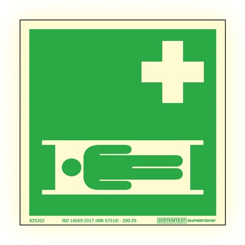 Skylt sjukbår Supernova färgefterlysande