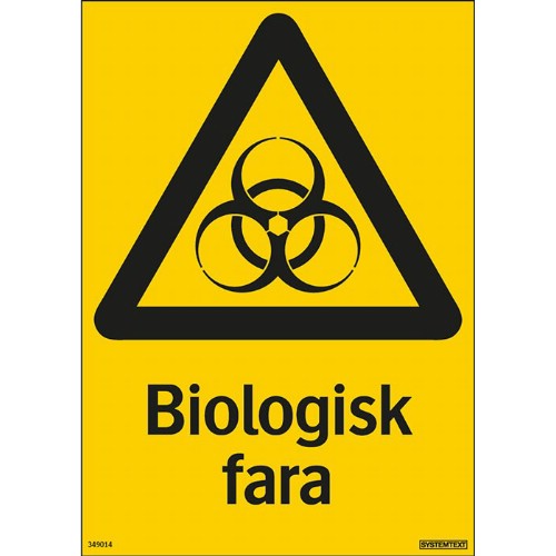 Skylt biologisk fara