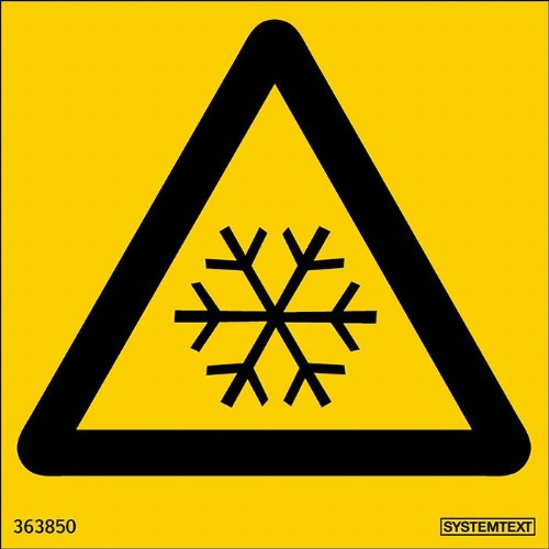 Skylt låg temperatur