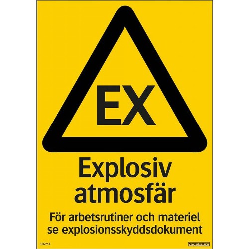 Skylt explosiv atmosfär