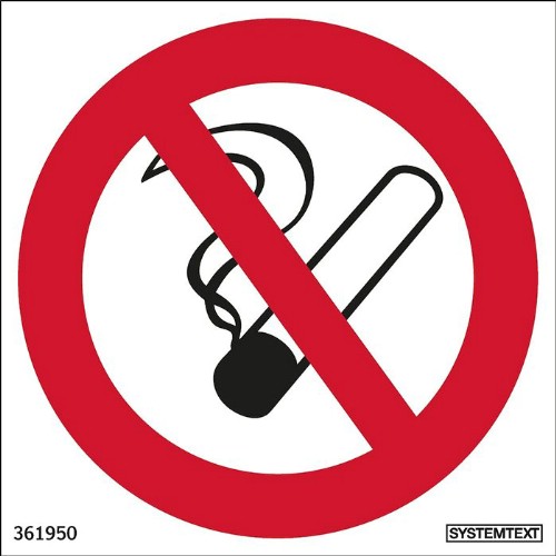Skylt rökning förbjuden