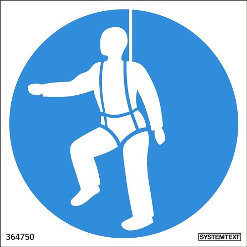 Skylt påbud säkerhetssele måste användas